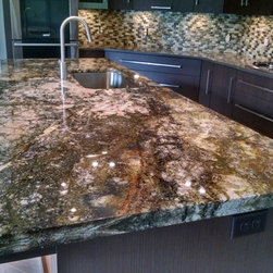 Double Laminate Granite Island Top - Kitchen Countertops