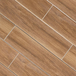 Cherry Wood Plank Porcelain - Wall And Floor Tile