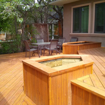 Cozy outdoor deck