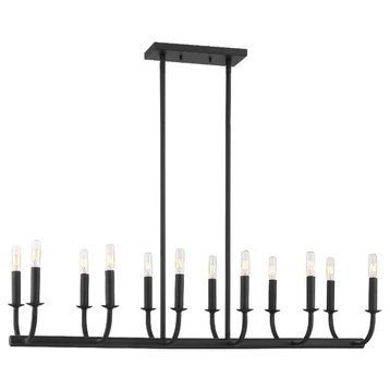 CRYSTORAMA BAI-A2112-MK Bailey 12 Light Matte Black Chandelier