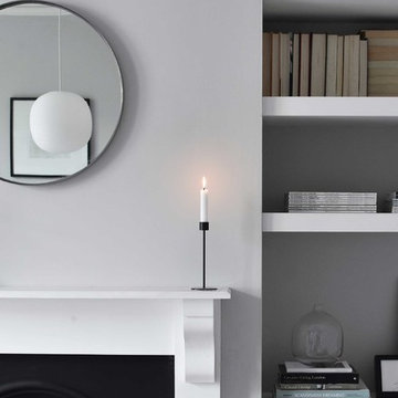 A soft, minimalist lounge makeover