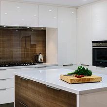 Timber splashback