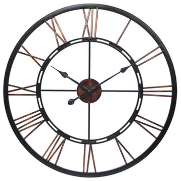 Metal Fusion Wall Clock, 28"