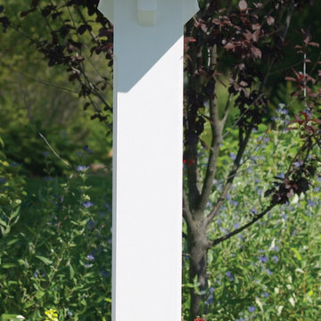 Carousel Bird House with Blue Verde Copper Roof by Lazy Hill Farm Designs