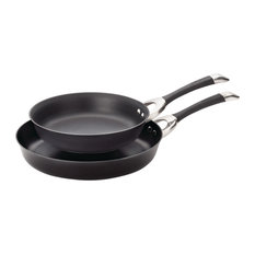 Symmetry Hard-Anodized Nonstick 10" And 12" French Skillets, Black