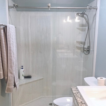 Frameless Slider Shower Glass