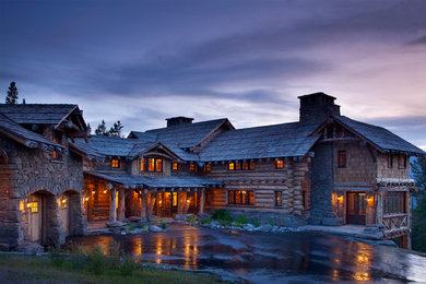 Inspiration for a rustic exterior home remodel in Other