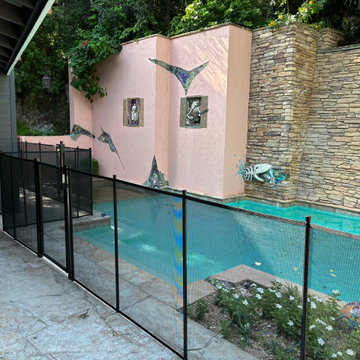 Removable Mesh Pool Fence in Austin, TX