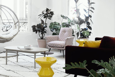 Aménagement d'un salon contemporain.