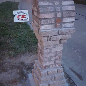 Brick and Stone mailbox in Ballwin, Mo