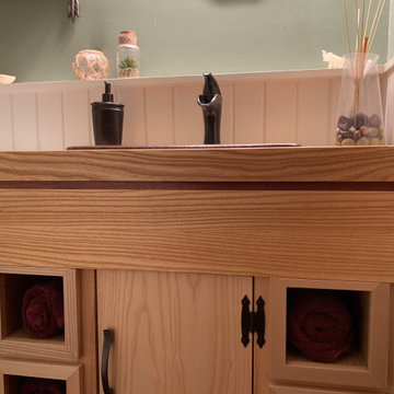 Ash and Mahogany Vanity