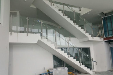 This is an example of a modern staircase.