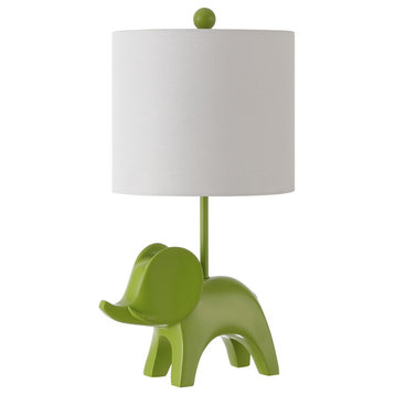 Safavieh Ellie Elephant Lamp Green
