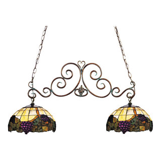 ELK LIGHTING 239-Va Grapevine 2-Light Island Light In Vintage Antique - Victorian - Kitchen ...