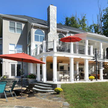 Exterior Remodel Turns Home Backyard into Gorgeous Retreat in Great Falls, Va