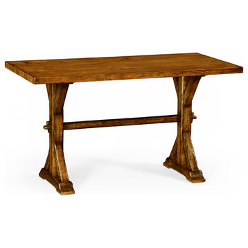 54" Solid Country Walnut Dining Table