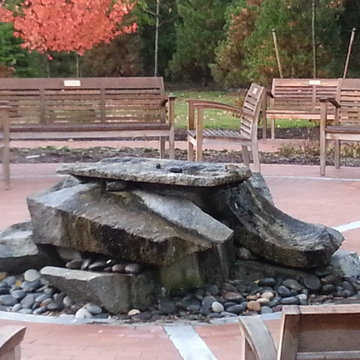 Reclaimed Granite used in Healing Garden