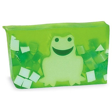 Green Frog Shrinkwrap Soap Bar