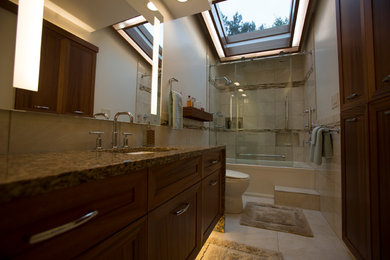 Inspiration for a contemporary bathroom remodel in Other