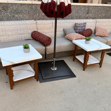 Tao Beach Club, Las Vegas. Calacatta Casual Outdoor Table Tops