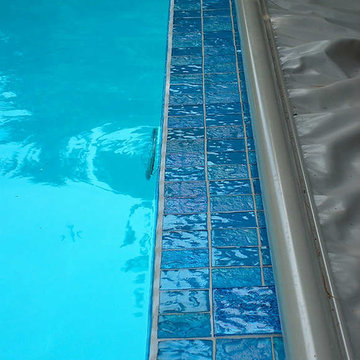 Aqua Glass Tile Pool with Jewel Accents- Maryland