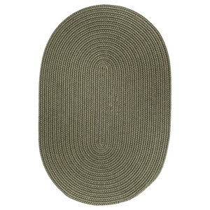 Solid Wool Rug Moss Green Farmhouse Area Rugs By Bisonoffice Houzz