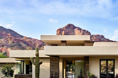 Contemporary exterior home idea in Phoenix