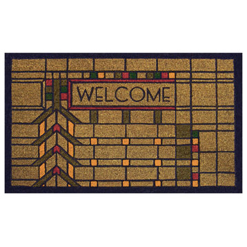 Frank Lloyd Wright Colored Martin House Welcome Doormat