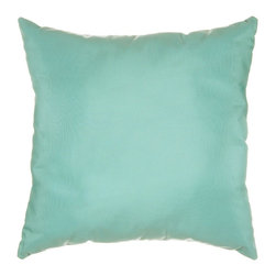 Pawleys Island Hammocks - Pawleys Island Canvas Glacier Sunbrella Designer Porch Pillow 18" Square - Outdoor Cushions And Pillows
