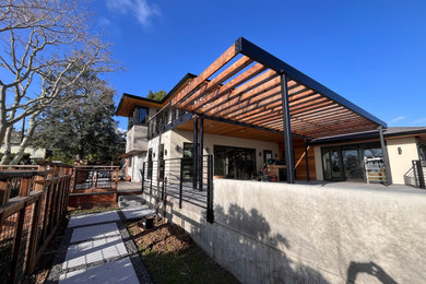 Inspiration for a transitional exterior home remodel in San Francisco