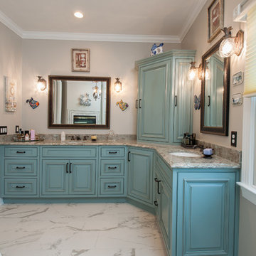 Tuscan inspired Master Bathroom Design Locust Grove, VA