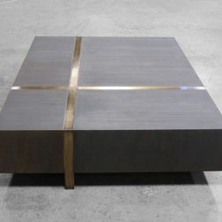 Bronze Quadrant Coffee Table - Coffee Tables
