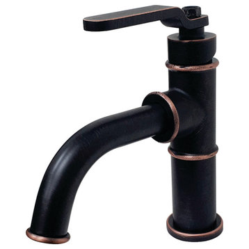KS282KLNB Single-Handle Bathroom Faucet With Push Pop-Up, Naples Bronze