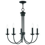 Livex Lighting - Livex Lighting Estate Light Chandelier, Bronze - This elegant yet classical chandelier is impeccably designed and crafted. Perfectly suitable above a dining room or a kitchen table with traditional or transitional interiors.