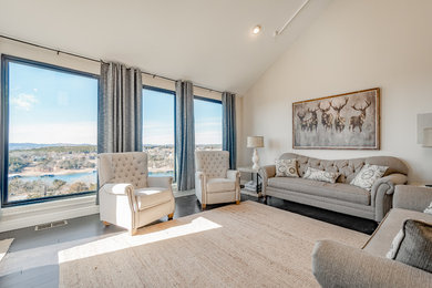 Inspiration for a timeless living room remodel in Other