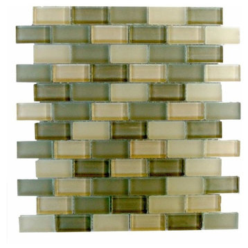 Miseno MT-AMADAHY1X2 Amadahy - 1" X 2" - Glass Visual - Wall Tile - Yellow