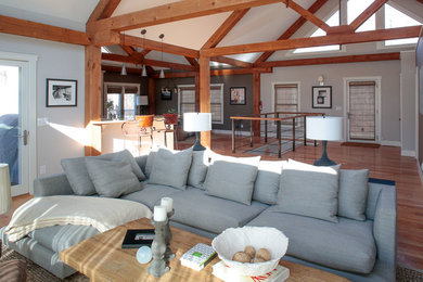 Inspiration for an eclectic living room remodel in New York