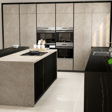 Grey Handleless & Modern Kitchen Set | Inspired Elements | London