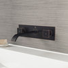 VIGO Titus Wall Mount Bathroom Faucet With Pop-Up In Antique Rubbed Bronze