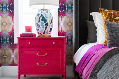 Example of a trendy home design design in Raleigh