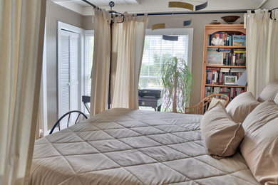 Inspiration for a coastal bedroom remodel in Other