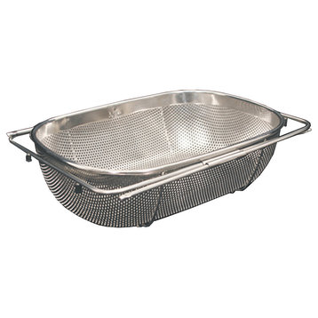 Whitehaus WHNEXC01 Over the Sink Extendible Colander/Strainer - Stainless Steel