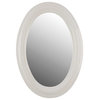 Bathroom Mirror White Porcelain Frame Oval