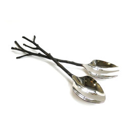 Bronze sapling servers - Serving Utensils