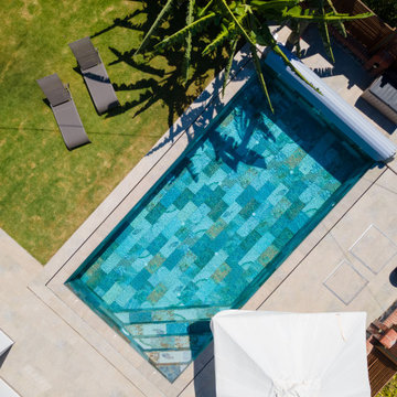 Fossil Mix & Natural Mocha Porcelain Tiles - Cesme,Izmir Villa