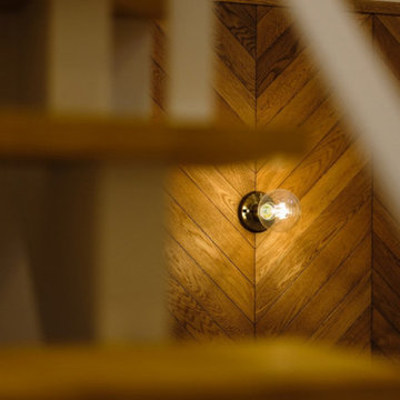 L型キッチンのあるカリフォルニアハウス