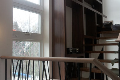 Inspiration for a contemporary staircase remodel in Seattle