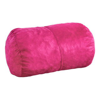 Jaxx Sofa Saxx Bean Bag Couch - 4 Foot - Faux Fur, Unicorn Pink