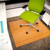 Ronson Bamboo Deluxe Roll-Up Chair Mat, Natural, No Lip, 43"x48"