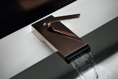 HIM deck mounted tap in rose gold